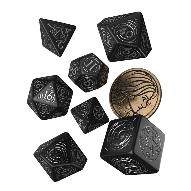 Q-Workshop Witcher Dice Set. Yennefer - Q-Workshop Obsidian Star, Mixed, E37