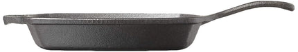 Jim Beam JB0217 10.5" Pre Seasoned Cast Iron Square Skillet for Grill, Gas, Oven, Electric, Induction and Glass, Black