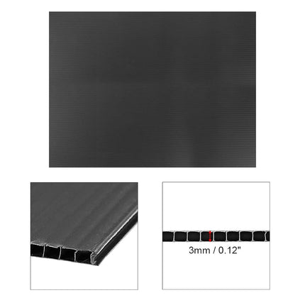 uxcell Corrugated Plastic Sheets,3mm Black Blank Yard Lawn Signs,12 Inch x 16 Inch,Waterproof Sign Blank Board 5pcs