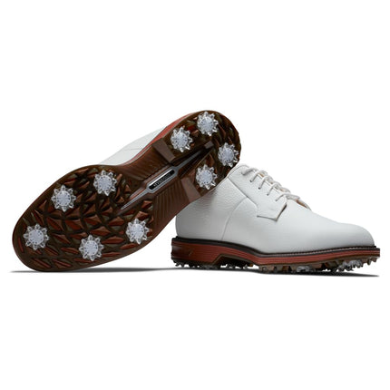 FootJoy Mens Premiere Series-Field Golf Shoes Golf Shoe, Cool White/Brick, 7 X-Wide