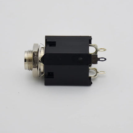 Czyuntuo Audio 1/4" Jack Female 6.35mm TRS Stereo Panel Mount Socket Guitar Input Jack,Patch Cables, Microphone Connector Adapter-No ON/Off Type 10 Pack