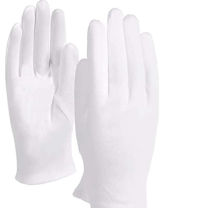 LUCKY SLD 10Pairs White Cotton Gloves Large Size f