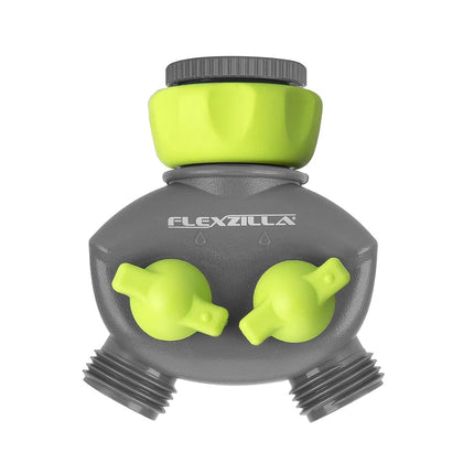Flexzilla 2-Way Hose Splitter, ZillaGreen/Gray