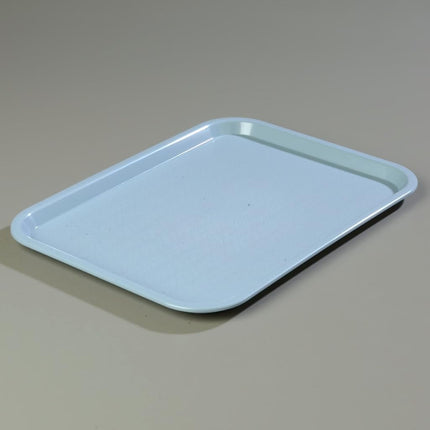 Bandeja Carlisle FoodService Products Cafe Fast Food para Cafetería con Superficie Estampada para Cafeterías, Comida Rápida y Comedores, Plástico, 16.31 x 12.06 x 0.7 Pulgadas, Azul Pizarra, (Paquete de 24)