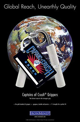 IronMind Captains of Crush Hand Gripper Point Five - 50kg Silver Metal