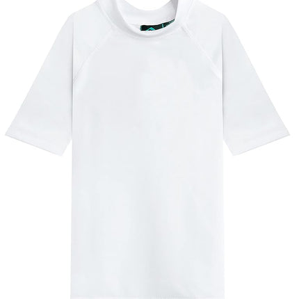 Kanu Surf Boys' Fiji UPF 50+ Sun Protective Rashguard, White, 3T
