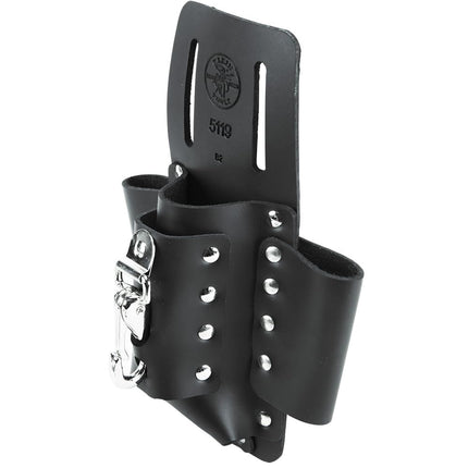 Klein Tools 5119 Tool Pouch, Multi Tool Holder with 4 Pockets and Knife Holder is Great for Electrician Gifts