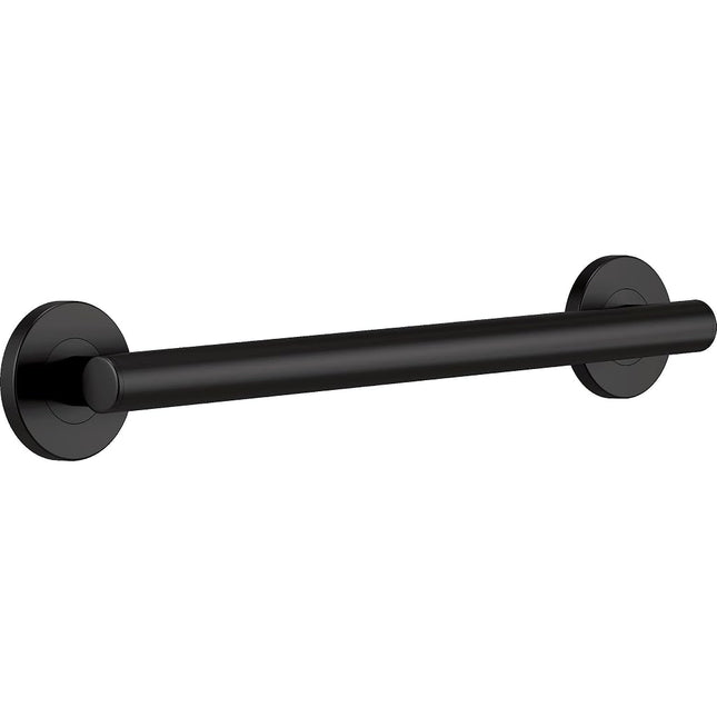 Delta Faucet 41818-BL Contemporary Concealed Screw ADA-Compliant Decorative Grab Bar, 18", Matte Black, 18 in