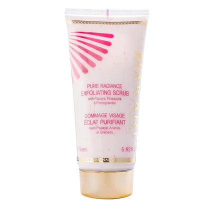 MAKARI Pure Radiance Exfoliating Face & Body Scrub - Hydrating Formula with Papaya, Pineapple & Pomegranate Enzymes - Helps Brighten, Fade Scars, Blemishes & Dark Spots - Reveals Healthy, Radiant & Glowing Skin - Nourishing & Anti-Aging - Ideal for All...