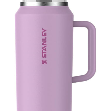 STANLEY Quencher ProTour Flip Straw Tumbler con tapa a prueba de fugas 64 oz | Popote y asa integrados | Compatible con portavasos para viajes | Vaso de acero inoxidable aislado | Sin BPA | Orquídea Suave