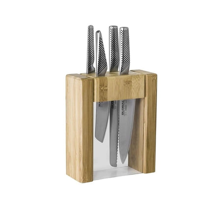 Global Ikasu V 5-Piece Knife Block Set, Made in Ja