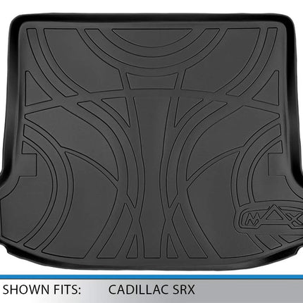 SMARTLINER All Weather Custom Fit Cargo Trunk Liner Floor Mat Black for 2010-2016 Cadillac SRX