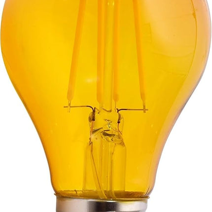 Sylvania LED Yellow Glass Filament A19 Light Bulb, Dimmable, Efficient 4.5W, E26 Medium Base, 1 Pack