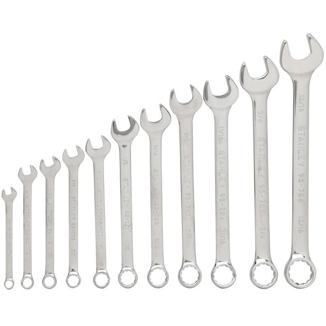 Stanley 94-385W Combination Wrench Set SAE, 11-Pac