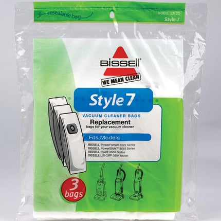 Bissell Style 7 3 Pack Vacuum Cleaner Bags, White
