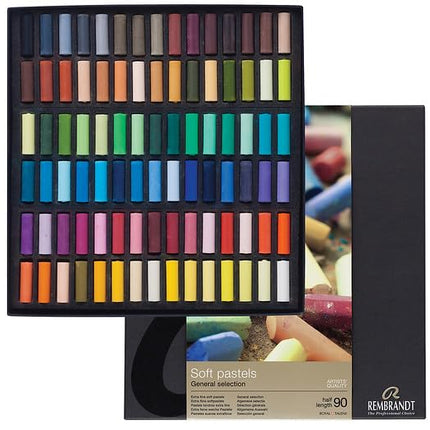 Rembrandt Professional Soft Pastel Set General Colour Selection Professional | 90 Half Pastels