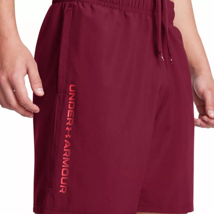Under Armour Men's Woven Wordmark Shorts, (625) Cardinal / / Racer Red, X-Small