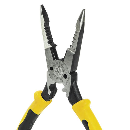 Needle Nose Pliers with Crimper, All Purpose Plier Crimps, Strips, Cuts, loops, and Shears KLEIN TOOLS J207-8CR