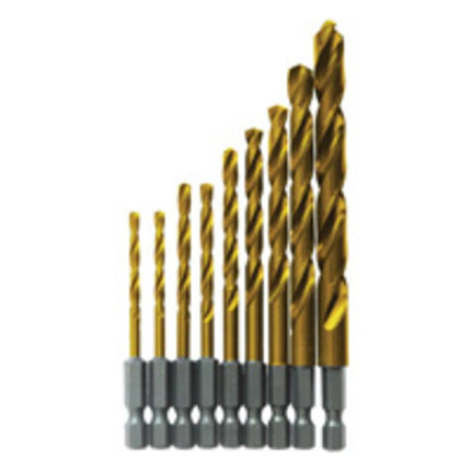 BOSCH TI9IM 9-Piece Assorted Set Titanium Nitride 