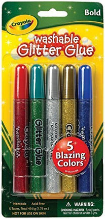 CRAYOLA Washable Glitter Glue Pens .35Oz