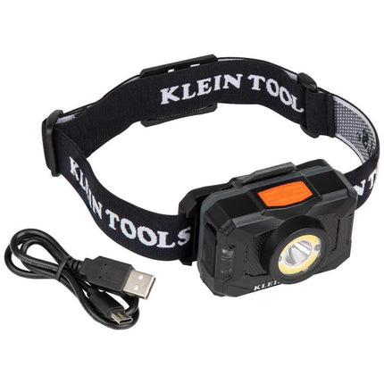 KLEIN TOOLS Rechargeable 2-Color LED Headlamp, Fab