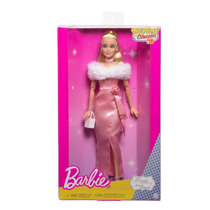 Barbie Enchanted Evening Fashion Doll in Pink Dress, Mattel Replay The Classics Collection