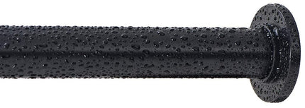 Ivilon Tension Curtain Rod - Spring Tension Rod for Windows or Shower, 54 to 90 Inch. Black
