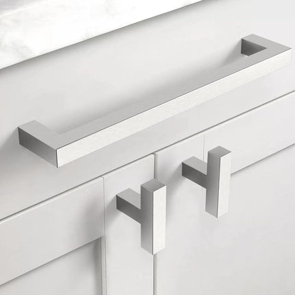 Asidrama 10 Pack 7.5 Inch(192mm) Brushed Satin Nickel Kitchen Cabinet Handles, Stainless Steel Cabinet Pulls Kitchen Cabinet Hardware for Cupboard Drawer Handles Dresser Pulls