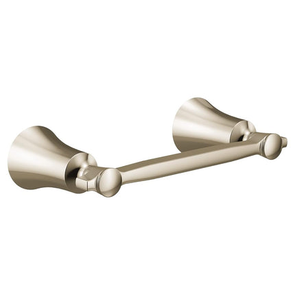 Moen YB0308NL Flara Pivoting Double Post Toilet Paper Holder, Polished Nickel