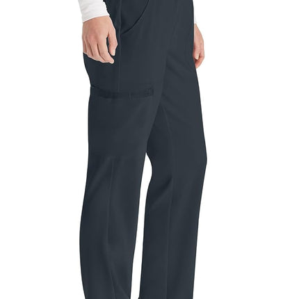Dickies EDS Essentials by Women's Knit Waistband Scrub Pant Medium Petite Pewter