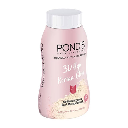 POND's 3D Hya Korean Glow Translucent Powder, Pink, 50g