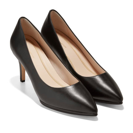 Cole Haan Women's Grand Ambition Pump (75mm), Black Leather, 7 UK