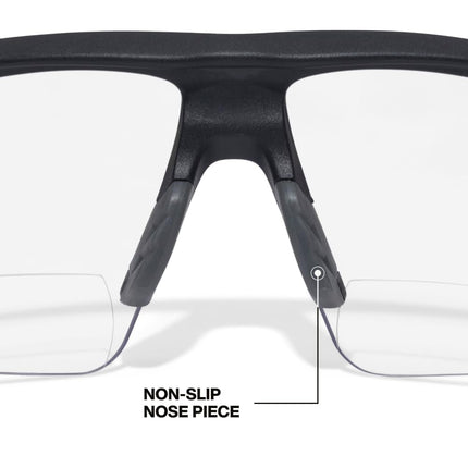 KLEIN TOOLS 03615 Bifocal Safety Glasses with +2.00 Diopters for Magnification, ANSI Z87.1+ and CSA Z94.3 Certified, Anti-Fog and UV Protection, Low-Profile, Non-Slip Nosepiece, High Optical Clarity