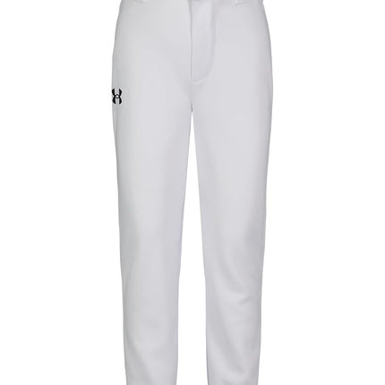 Under Armour Little Boys' Baseball Pant, White, 5