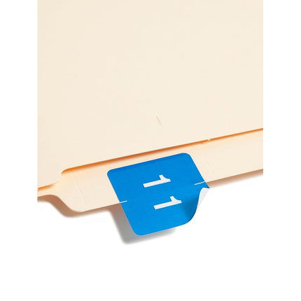 Smead DCC Color-Coded Numeric Label, 1, Label Roll, Light Blue, 250 Labels per Roll (67421)