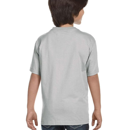 Lot de 6 T-shirts essentiels à manches courtes Hanes pour garçons, Gris clair, L