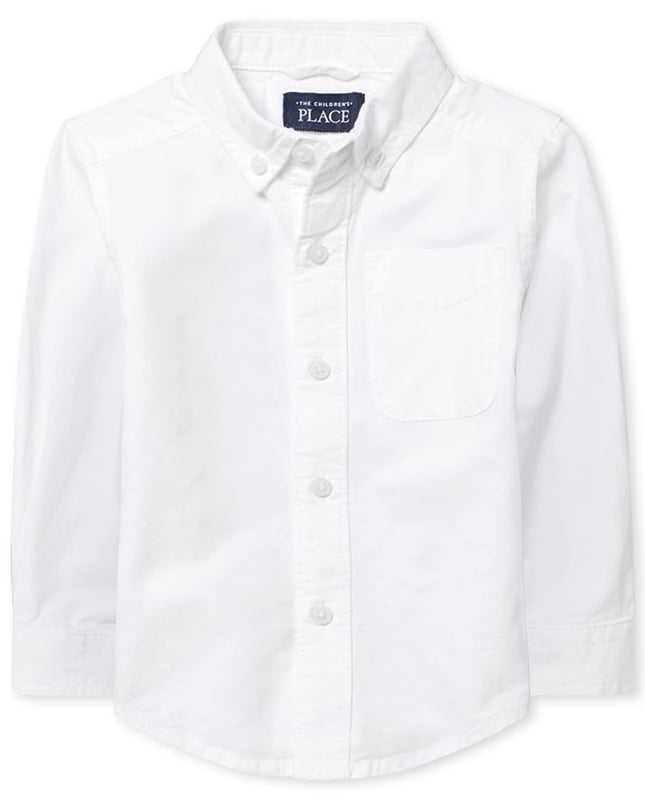 Children's Place The Baby Boys Long Sleeve Oxford 
