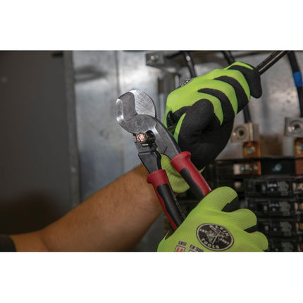 Journeyman High-Leverage Wire Cable Cutter and Stripper for Cutting Aluminum, Soft Copper and Communications Cable Klein Tools J63225N