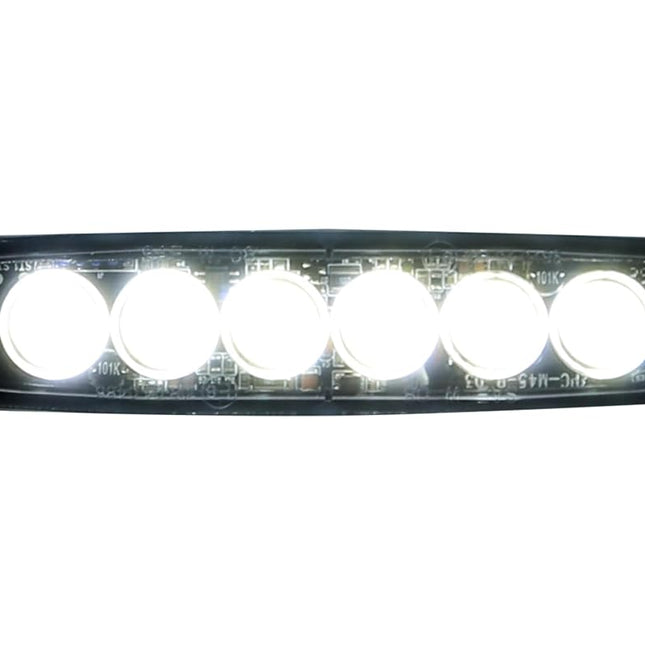 Buyers Products 8892201 5" Clear LED Strobe Light, 6 LEDs, 23 Flash Patterns, Aluminum Housing, Warning Lights For Utility Vehicles
