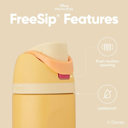 Owala Disney Princess FreeSip Insulated Water Bottle - 710ml (24oz) Belle
