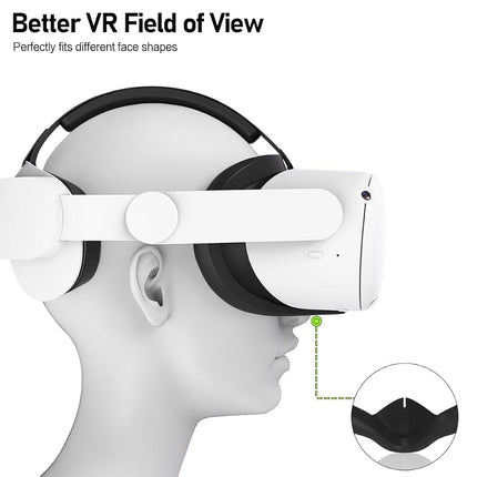 AMZDM Face Pad Cover for Oculus Quest 2 with Lens Covers Protectors Washable VR Silicone Covers for Meta Quest 2 VR Accessories