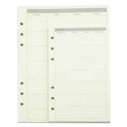 A6 Planner Refill Spiral Notebook Refill 6 Ring Binder Refill,for Filofax,Harphia (A6 3.74 x 6.77'',Full set 11 pcs)