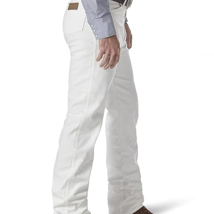 Wrangler Men’s 13MWZ Cowboy Cut Original Fit Jean, White, 31W x 30L