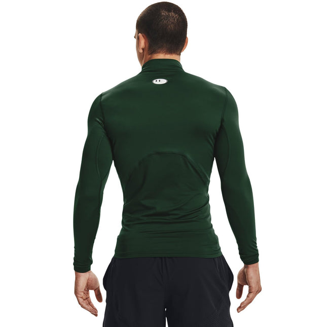 Under Armour Camiseta Térmica de Compresión para Hombre ColdGear Mock, Verde Bosque (301)/Blanco, 3XL
