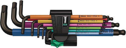 Wera 950/9 Metric Multicolour Hex-Plus L-Key 9-Pie