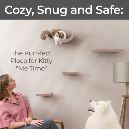 Cat Wall Shelves Set - Indoor & Outdoor by Pryde Pets