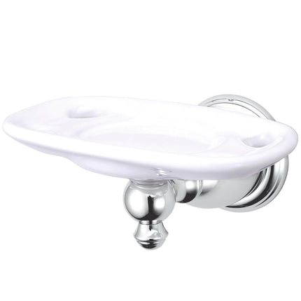 Kingston Brass BA7976C Porte-brosse à dents et gobelet de style anglais vintage, chrome poli