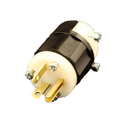 Leviton Plug, 20 Amp, 125 Volt, Straight Blade, In