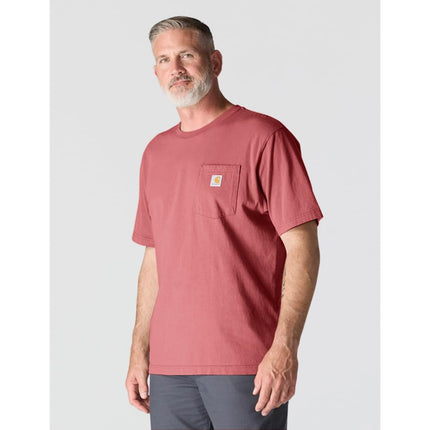 Carhartt Men's Loose Fit Heavyweight Short-sleeve Pocket T-shirt, Light Amber, Medium