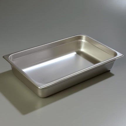 Carlisle FoodService Products Durapan Stainless Steel Steam Table Pan, Commercial Food Pan, Chafing Pan with Spoonable Corners for Catering, Buffets, Restaurants, 4 Inches Deep, Silver, (Pack of 6)
